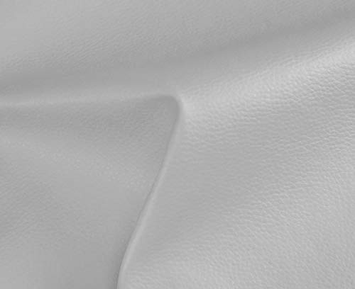 HAPPERS Polipiel para Tapizar 1 metro con Ancho 140cm. Venta de Polipiel por metros Solar Color Gris Claro