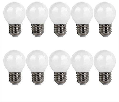 NCC-Licht 10 x LED Filament Leuchtmittel Tropfen 4W ~ 40W E27 matt 410lm Neutralweiß 4000K