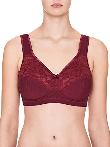 SUSA Baumwoll BH Damen 2er Pack - Basic 27931 - Größe B-E - Bügelloser BH mit Unterbrustband - 3-Geteilte Cups & verstellbare, gepolsterte Träger - Bequemer BH ohne Bügel mit Stützfunktion