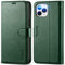 TUCCH Custodia Pelle Sintetica per iPhone 12 Pro Max (6,7 pollici, 2020) (Verde Notte)