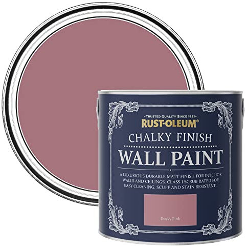 Rust-Oleum Pink Matt Emulsion Wall Paint - Dusky Pink 2.5L