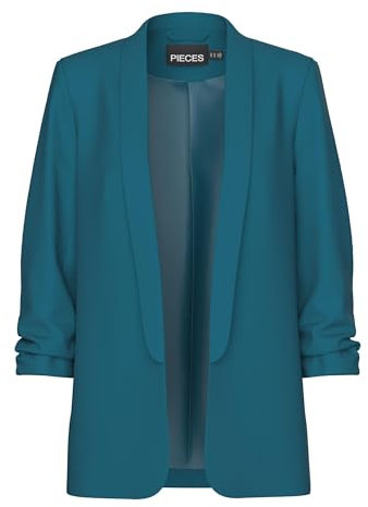 PIECES Blazer Noos de Pcboss 3/4, Deep Lagoon, L Femme