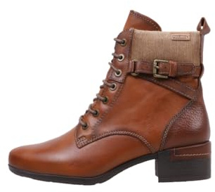 Pikolinos Stiefeletten mit Absatz in Leder Malaga für Frauen Farbe Marrón