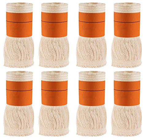 LOJOO 95 * 180 mm Docht für Petroleum Ersatzdocht Petroleumheizer, Ersatzdocht für Petroleum Heizung Heizer, Petroleumofen Docht (Size : 8pcs)