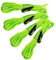 Garden Mile 4pc Tent Ropes 2.4m x 3mm Guy Rope Set for Camping, Tent, Washing Line Multi-Purpose Reflective Green Luminous Fluorescent Tent Cord Reflect Tent Cord Tensioners Windproof
