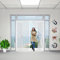 Magnetic Screen Door, 155x205cm Full Frame, Heavy Duty Mesh Curtain with Powerful Magnets, Instant Bug Mesh, Close Automatically Tightly Hands Free (White)