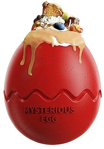 Dino Egg Dog Spielzeug - Essensverteilung Zeitloses Futterspielzeug,Interaktive Hundebereicherung, unzerstörbar hart kauen, Dinosaurierdesign Interaktives Hundespiel für kleine mittelgroße Hunde