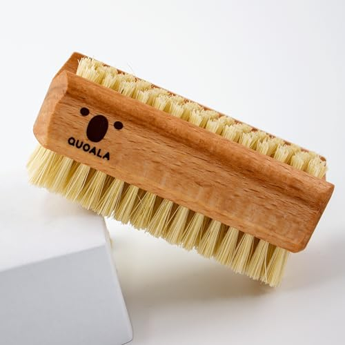QUOALA® Hand- & Nagelbürste – in Deutschland hergestellt | FSC-zertifiziertes Buchenholz | SISAL | VEGAN | Für Tiefenreinigung, Maniküre, Pediküre | Ergonomisch & Umweltfreundlich
