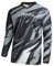 Sam's Herren Motocross-Shirt MX Jersey Langarm, Atmungsaktiv Dirt Enduro MTB Mountainbike Trikot, Schwarz Grau/LogoBig Weiß, 3XL, SMJ-01