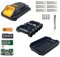 Li-ion Battery Case Parts Cover Replacement for Dewalt 18V Battery, 5-Cell 21700 Battery Case Replacement Cover Housing Repair Kit Parts for Cordless Power Tools