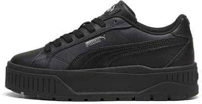 PUMA Women's Karmen II L Sneaker, Black Black Silver, 6 UK