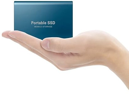 External Hard Drive External Solid State Drive 2TB HDD External Hard Drive USB 3.0 for PC, Mac,Desktop,Chromebook(2TB Blue)