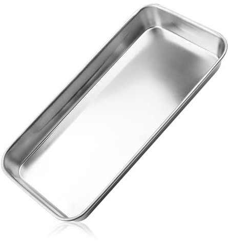 GLADFRESIT Small Instrument Tray Stainless Steel Tray Laboratory Supplies Trays Dental Lab Medical Surgical Tray Tool Instrument for Clinic Dentist