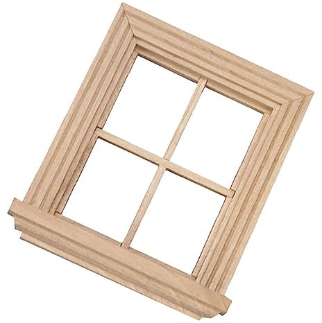 SAFIGLE 2 STK Einfaches Vierscheibenfenster Kinderspielzeug Minispielzeug für Kinder Möbel für Kleinkinder Spielzeuge Modelle Spielzeughausdekore Mini-Hausschmuck Fee Jalousie vorgeben