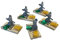 Sparfroh Maus mit Mausefalle Käse Miniatur 3er Set