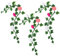 ifundom 3PCS Dollhouse Flower Vine Decoration Miniature Long Bouquet Garland Mini Fake Rose Vine Hanging Plant Accessories for Doll House Garden Swing Ornaments