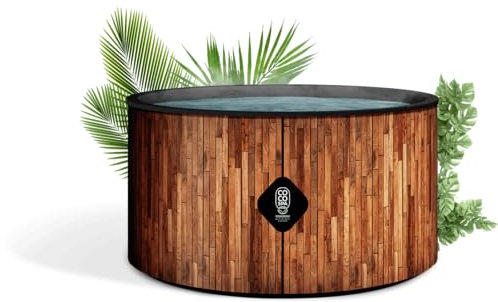 COCO SPA Bali Spa Inflable – 150 cm de diámetro – 800 litros – Motor 2240 W – 2 a 4 personas – Masaje de 140 chorros