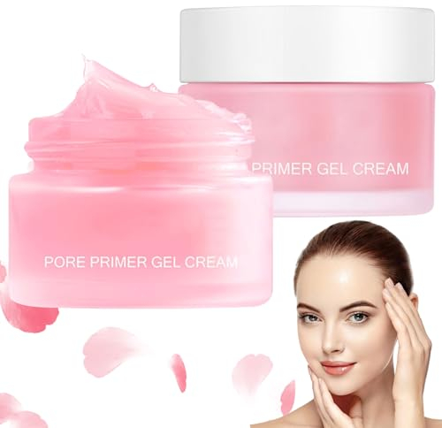 2 Stück Pore Primer Gel Cream, Pore Filling Gel Cream, Jiorniee Porenfüllende Creme, Make-Up Base Creme Invisible Pore, Primer Makeup Grundierung Moisturising Oil Control für Alle Hauttypen