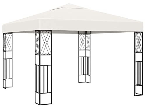 Willood Garten Pavillon 3×3 m Creme Stoff