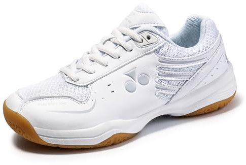 ForceRoute Chaussures de Badminton,Chaussures de Squash,Chaussures de Tennis de Table en Salle,Chaussures D'entraînement en Cour D'intérieur,Unisexe Adolescents,Respirant Léger,Respirantes.