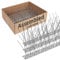 Moyofree Pre-Assembled Bird Spikes for Roofs and Windows, Pigeon Spikes Set for Deterring Crows, Seagulls and Small birds, Stainless Steel Bird Deterrent Spikes Cover 2 Metre