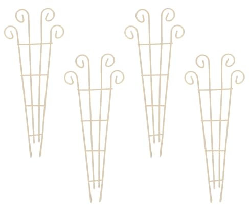 CAXUSD 4Stücke Mini Rankhilfe aus Metall für Kletterpflanzen Dekoratives Spalier für Topfpflanzen und für und Innenräume