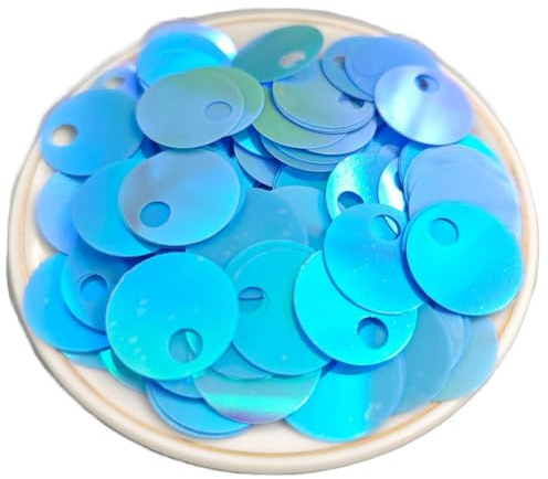 TMTGTS Pailletten 1000 Stück 20mm Große Bastelpailletten Paillettes mit Loch für DIY Bastelprojekte Halsketten Ohrringe Kleider Kostüme Schuhe Kleidung Accessoires Heimtextilien Schmuckhandwerk