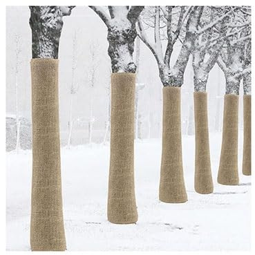 Tarp, Gardening Burlap Fabric, Winter Frost Natrual Burlap Plant Covers Freeze Protection, Shrub Potted Plants Cold Resistant Blankets(40inx10ft)