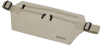 American Tourister – RFID-Geldgürtel für Damen und Herren, Sicher & Kompakt, Tragbar unter der Kleidung, für Bargeld, Karten, Tickets & Reisepass, Sand