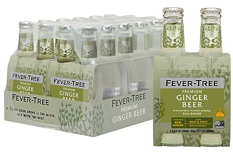 Fever-Tree Premium Ginger Beer, 6.8 Ounce Glass Bottles (Pack of 24)