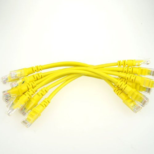 DSLRKIT Lot de 10 câbles réseau Ethernet RJ45 568B CAT5E UTP 15 cm