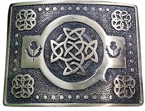 Tartan City Herren-Gürtel Schnalle Keltischer Knoten Antik-Finish Keltischer Knoten