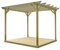 Rutland County Garden Furniture Garden Pergola And Decking Kit - Gazebo With Decking - Wooden Gazebo Canopy Pergola Kit - Arch Outdoor Room (3m x 3m, Light Green)