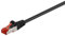 Cable CAT 6 Cable de red LAN para Gigabit Ethernet Cable de conexión blindado S-FTP con conector RJ45, 0,25 metro, gris