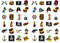 Oblique-Unique® Piraten Sticker Set für Kinder – 48 bunte Aufkleber mit verschiedenen Piraten-Motiven – ideal für Geburtstag, Mitgebsel & Spiele