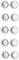PENTECH MOULDING CO LTD Plastic Screw Cup and Snap Covers Caps to Fit No.6 Screws Pack of 50 - Number Plate Screws Covers - Colours Available White, Black, Blue, Yellow