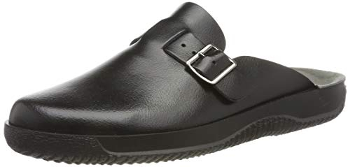 Rohde Herren Pantoffeln Soltau Hausschuhe Schuhe Schwarz 1970 90, Schuhgröße:44 EU