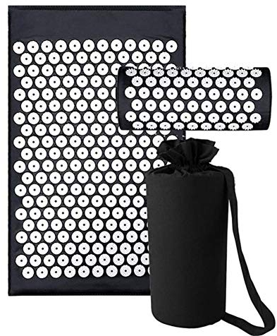 Akupressur Set Mehrzweck Yoga Massagematte mit Kissen zur Linderung von Nackenschmerzen Muskeln und Schlaflosigkeit