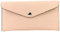 modamoda de - P03 - Portefeuille femme italienne, cuir véritable, long, Couleur:Rose Beige clair