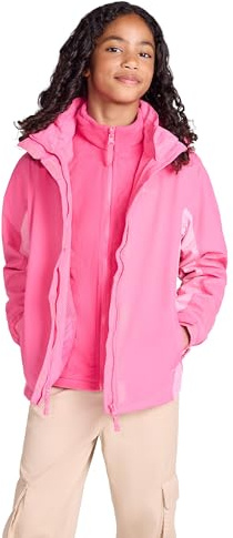 Mountain Warehouse Lightning II Kinder 3-in-1-Jacke | Wasserdichte 3-in-1 Regenjacke mit warmem Fleecefutter, verschweißten Nähten & abnehmbarer Kapuze – für Winter & Wandern