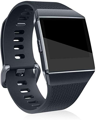 Sago Kompatibel mit Fitbit Ionic, Ersatzband, klassische Metallschnalle, Armband für Damen und Herren
