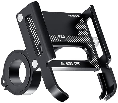 Handyhalterung Fahrrad Aluminium,360°Drehbar Universal Fahrrad handyhalterung Roller Motorrad Scooter Smartphone Halterung Fahrrad fahrradhandyhalter