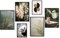 myestado - Premium Poster Set Bilder Wohnzimmer Modern Schlafzimmer Bild für Ihre Wand - ohne Rahmen - 4 x DIN A3 & 2 x DIN A4 - ca. 30x42 & 21x30 » Gold Leaf «
