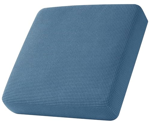 Sofa Sitzkissenbezug, Sofa Sitzkissenbezug Stretch, Elastischer Kissenbezüge, Husse Überzug Bezug Für Sofa Sitzkissen, rutschfest Stoff Tartan (Blau,1-Sitzer)