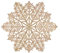WUBAYI 3 tovagliette natalizie con fiocco di neve in metallo dorato, in vinile, lavabili, adatte per cene, feste, decorazione (oro)