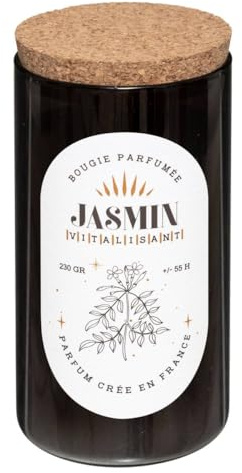 Atmosphera - Duftkerze Snow - Jasmin - 230 g - Schwarz