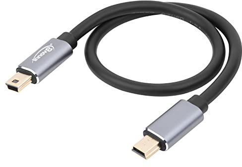 innov8 USB 2.0 Mini-B 5-Pin to Mini-B 5-Pin Male/Male Data OTG Cable with Gold Plated Connectors - 0.3m