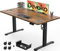 Devoko Electric Standing Desk 140x70cm with USB Charging Height Adjustable with Desktop Sit Stand Up Heavy Duty Steel 3 Memory Smart Pannel(Rustic Brown)