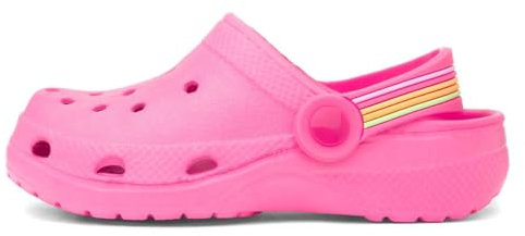 shoezone - Poole Girls Fuchsia Pink EVA Clog - Size 13 Child UK - Pink