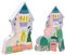 Floss & Rock Fairy Tale Castle Shaped Jigsaw Puzzle with Shaped Box, 20 Piece, 16.5 Inch
